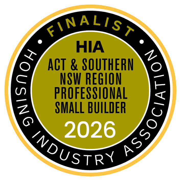 HIA ACT & Southern NSW Region Professional Small Builder Finalist 2026